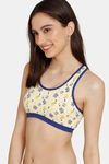 Zivame Girls Double Layered Non Wired Full Coverage Bralette - Love White — thumbnail 3